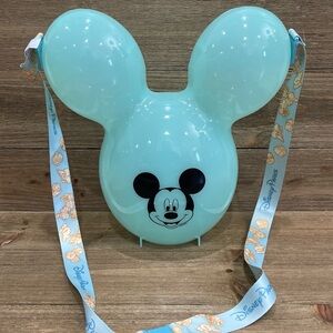 Disney Parks Disneyland Mickey Balloon Popcorn Bucket Aqua